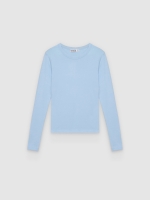 %Pto% Camisola manga longa modal azul claro vista frontal