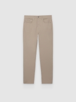 %Pto% Jeans slim tiro alto negros beige vista frontal
