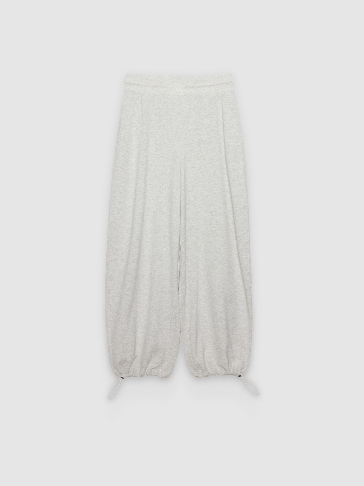 %Pto% pantalón felpa barrel stoppers melange claro vista frontal