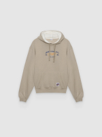 %Pto% Hoodie ride sweatshirt beige front view