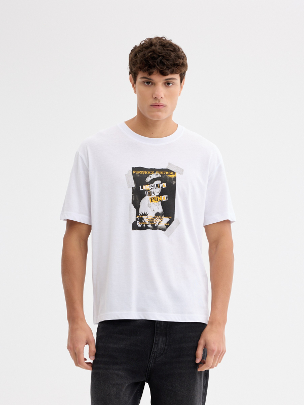 Camiseta estampado punk
