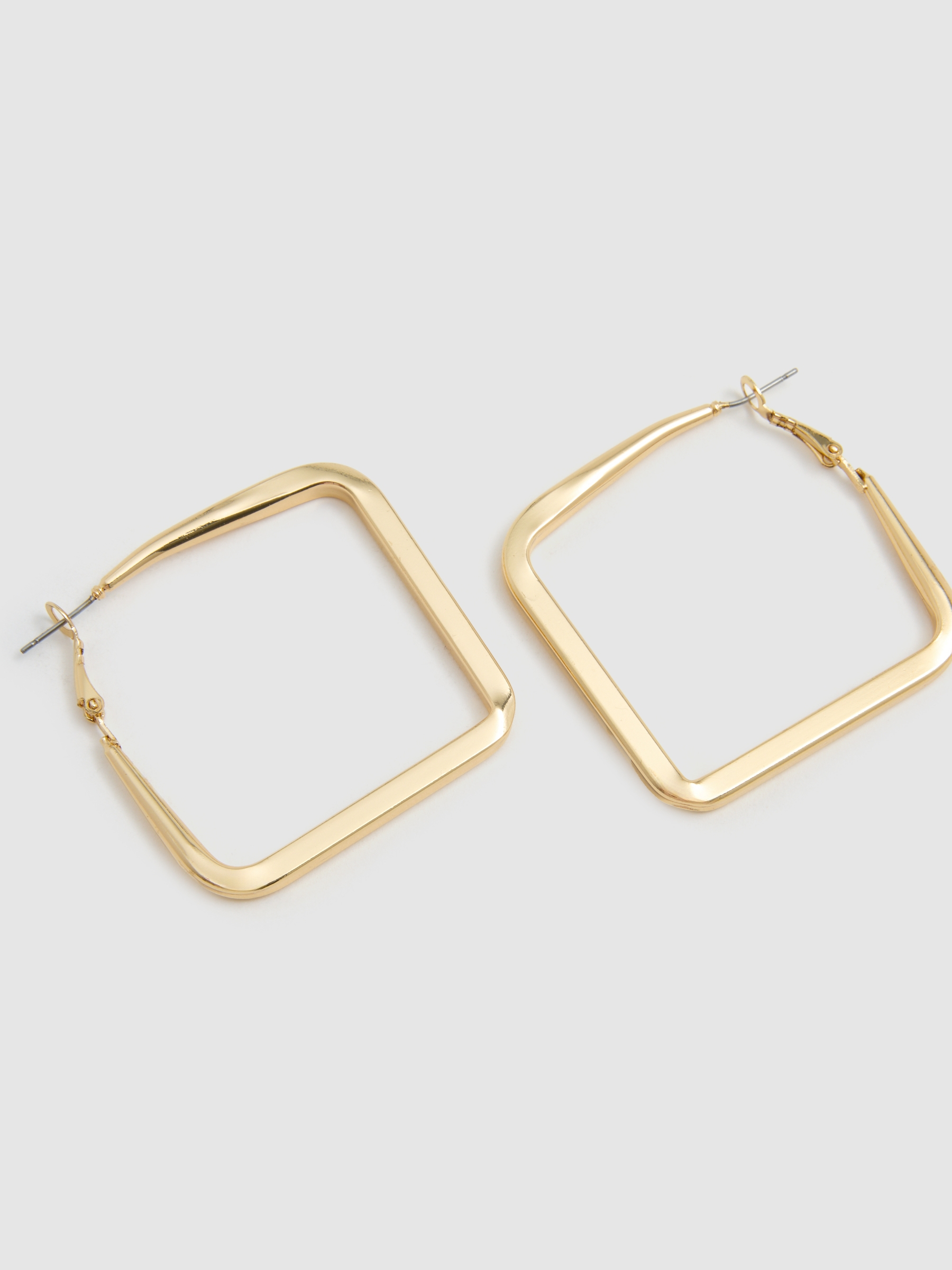 Set of 6 gold hoop earrings golden/silver