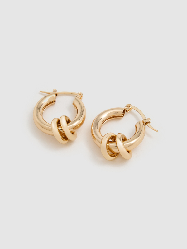 Pendientes aros dorados pack 2 dorado vista detalle