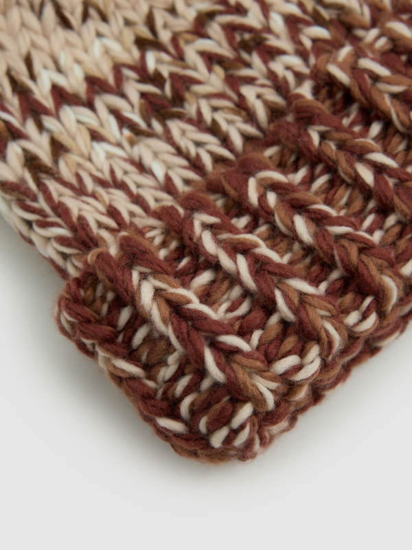 Gorro pompón multicolor multicolor vista frontal